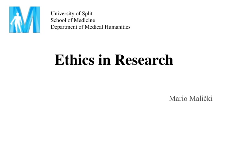 university of split school of medicine department n.w