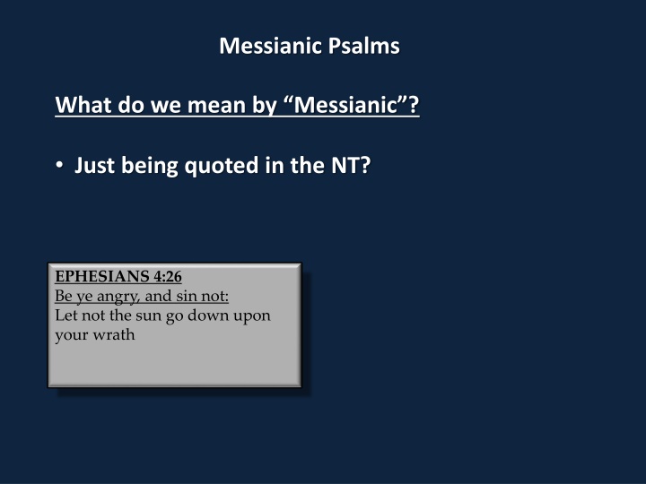messianic psalms n.w