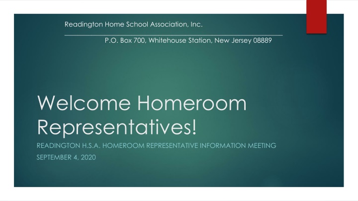 readington home school association n.w