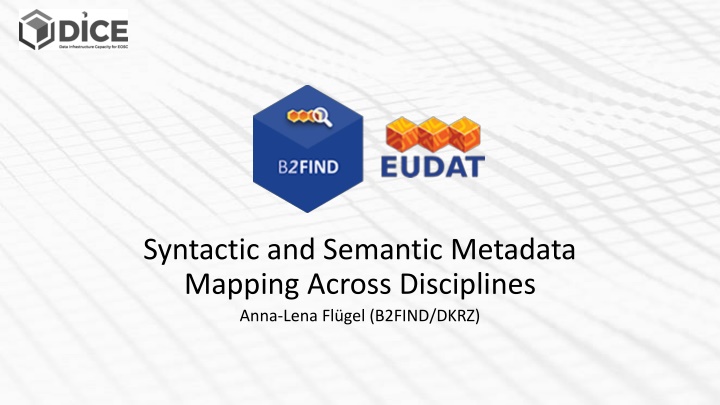 syntactic and semantic metadata mapping across n.w