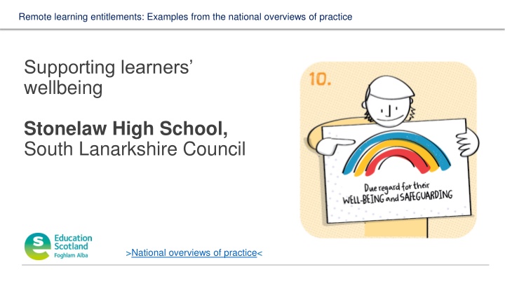 remote learning entitlements examples from n.w
