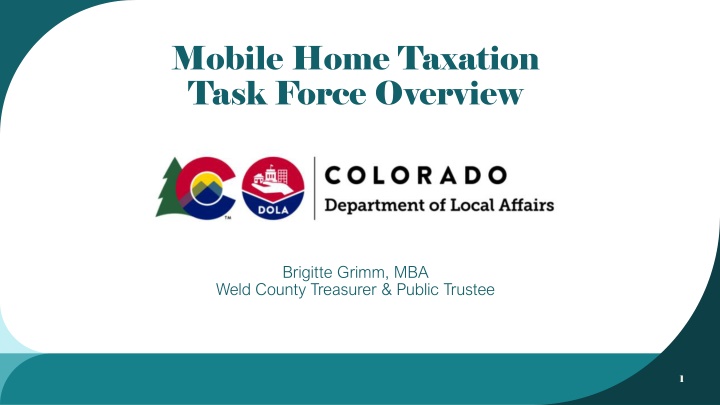 mobile home taxation task force overview n.w