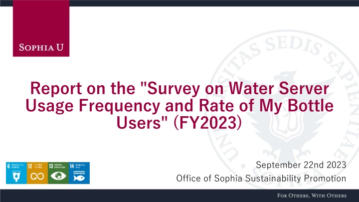 report on the survey on water server usage n.w