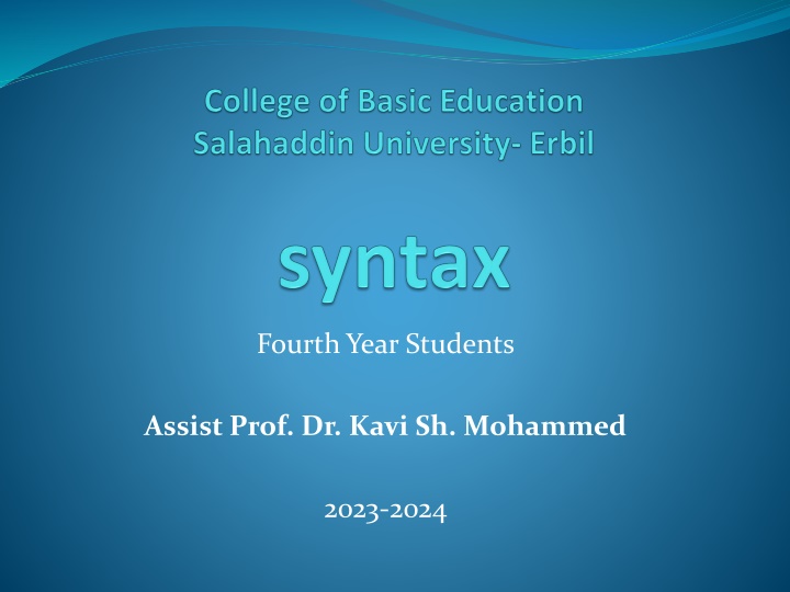 fourth year students n.w