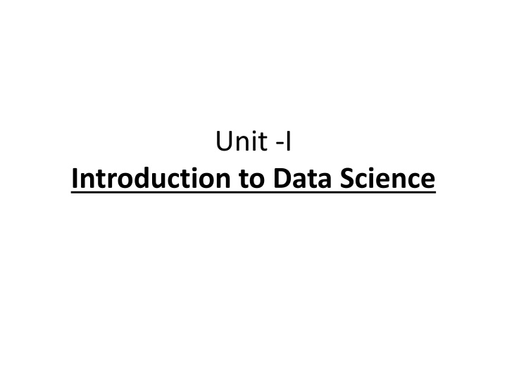 unit i n.w