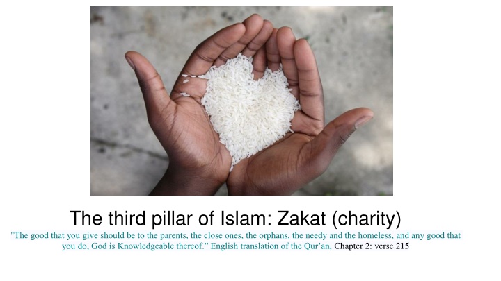 the third pillar of islam zakat charity the good n.w