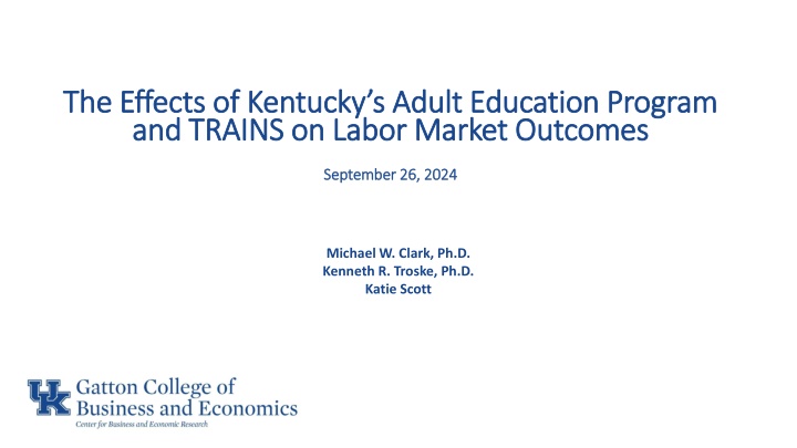 the effects of kentucky s adult education program n.w