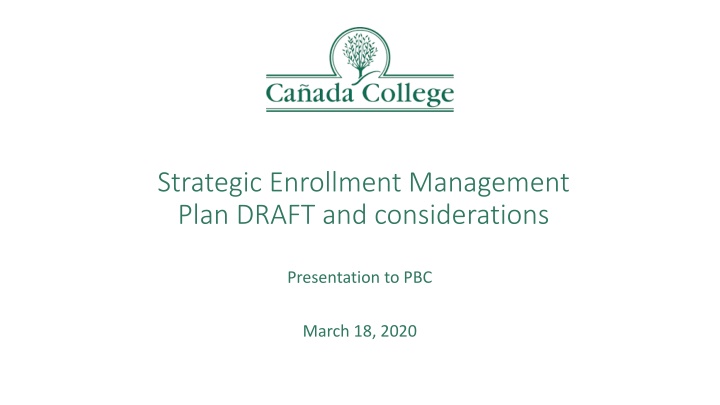 strategic enrollment management plan draft n.w