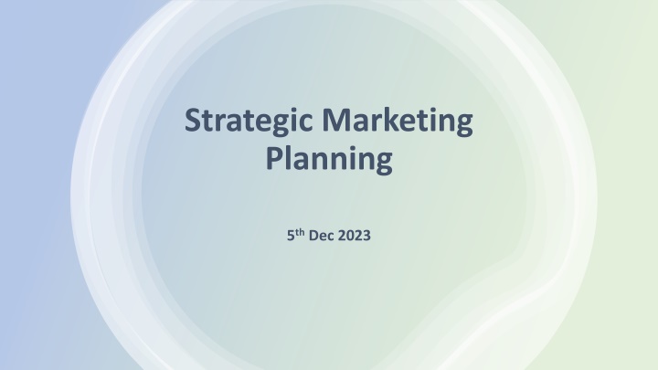 strategic marketing planning n.w