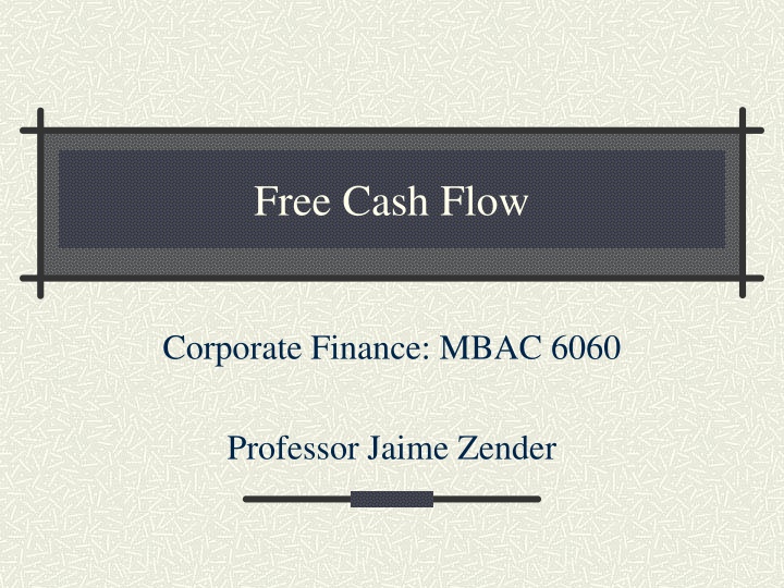 free cash flow n.w