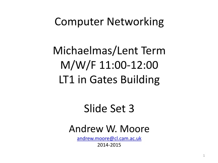 computer networking n.w