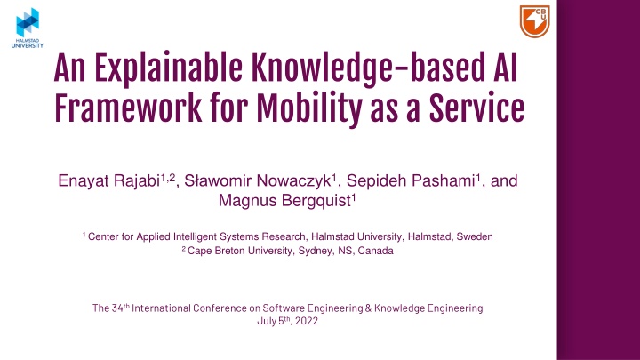 an explainable knowledge based ai framework n.w