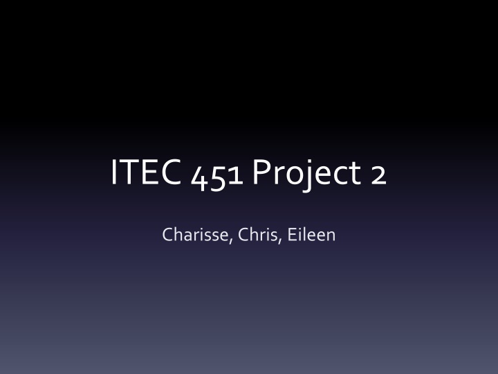 itec 451 project 2 n.w