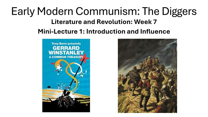 early modern communism the diggers literature n.w