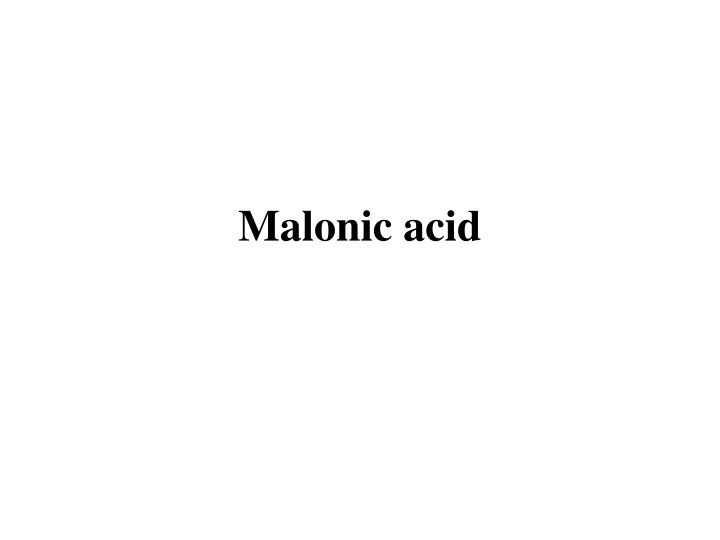 malonic acid n.w
