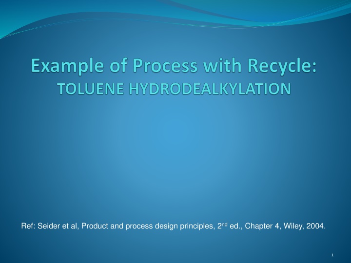 ref seider et al product and process design n.w