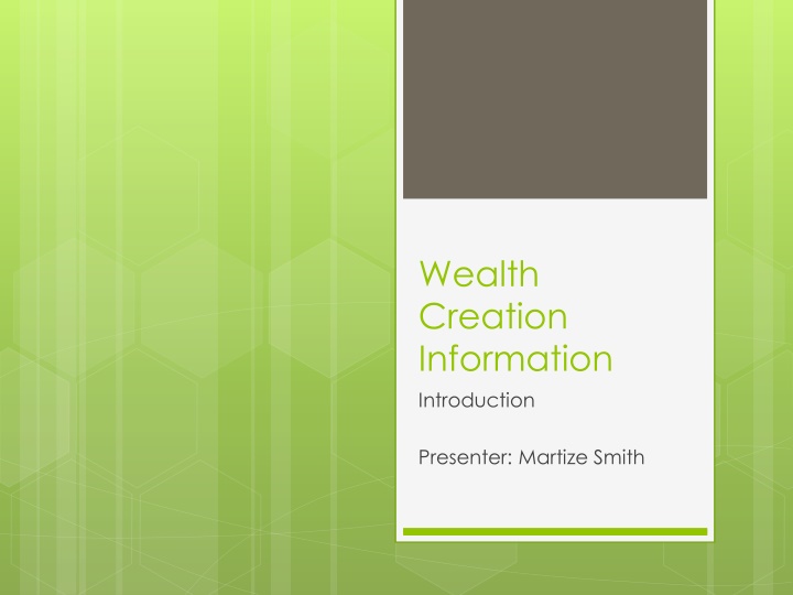 wealth creation information introduction n.w