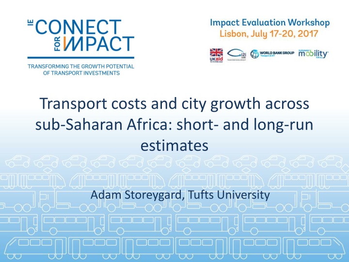 transport costs and city growth across n.w