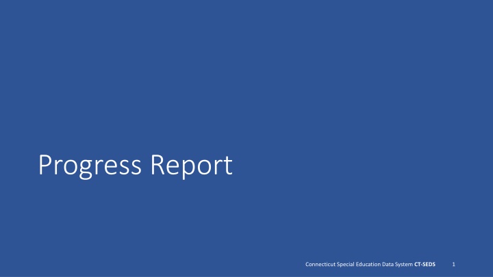 progress report n.w