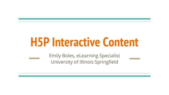 h5p interactive content n.w