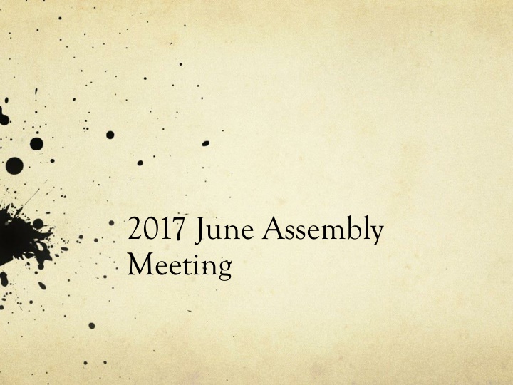 2017 june assembly meeting n.w