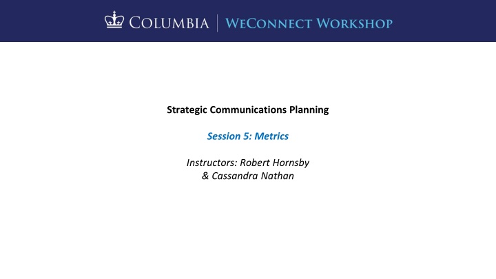 strategic communications planning n.w