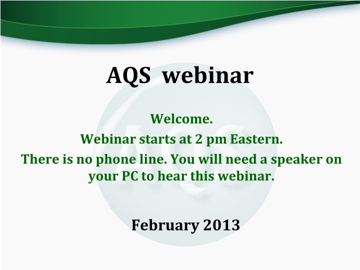 aqs webinar n.w