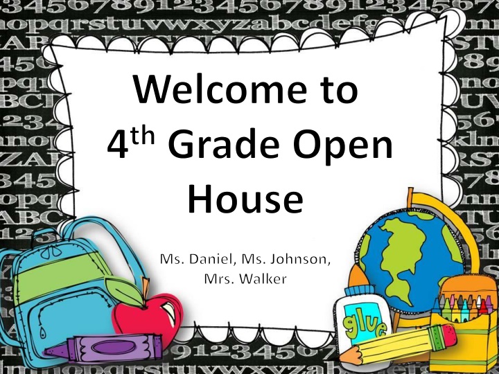 welcome to 4 th grade open house n.w