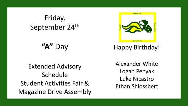 friday n.w
