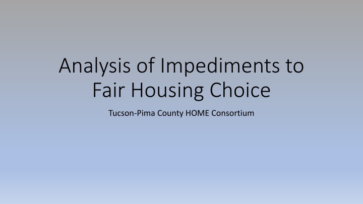 analysis of impediments to fair housing choice n.w