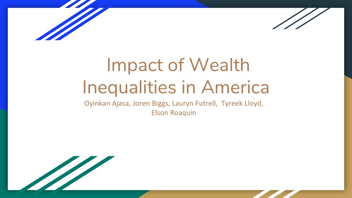 impact of wealth inequalities in america oyinkan n.w
