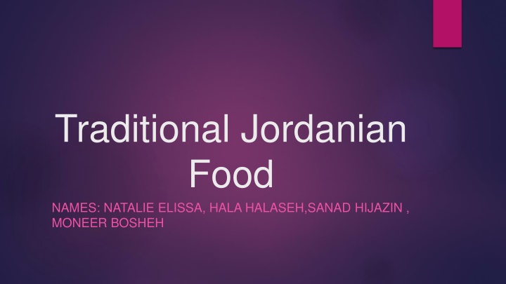 traditional jordanian food names natalie elissa n.w