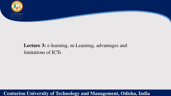 lecture 3 e learning m learning advantages n.w