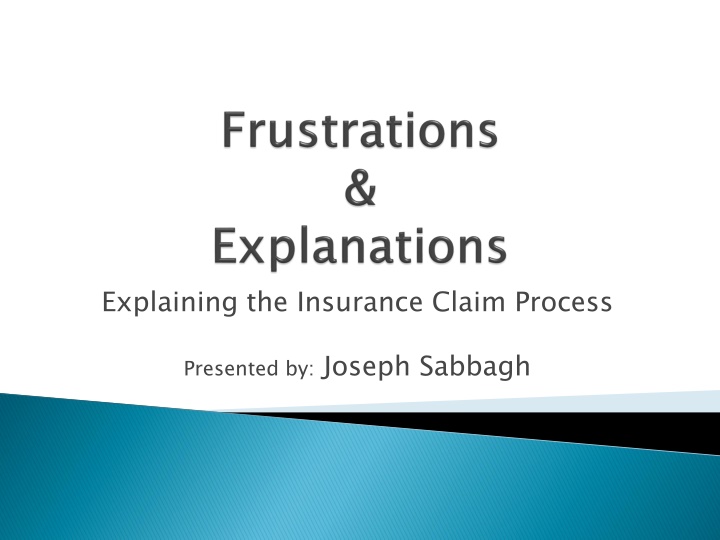 explaining the insurance claim process n.w