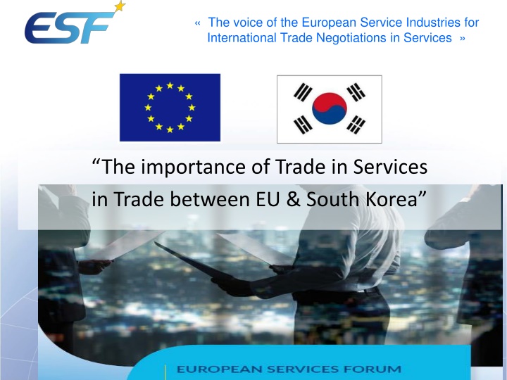 the voice of the european service industries n.w