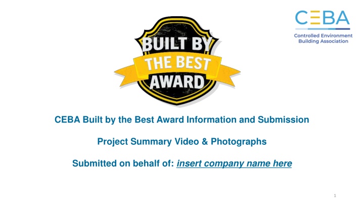 ceba built by the best award information n.w
