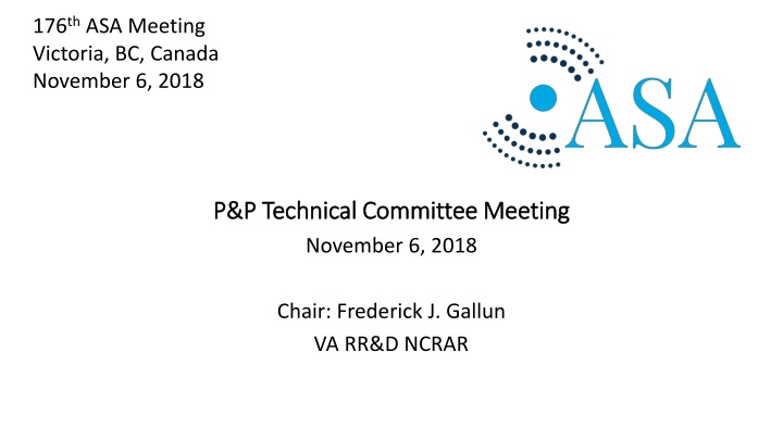 176 th asa meeting victoria bc canada november n.w