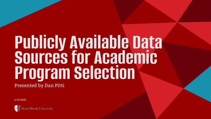 publicly available data sources for academic n.w
