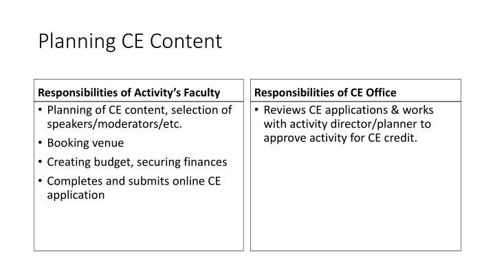 planning ce content n.w