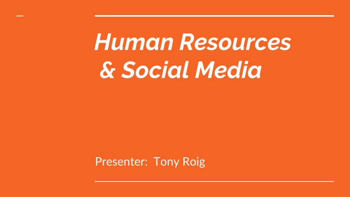 human resources social media n.w