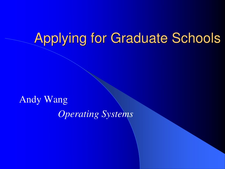 applying for graduate schools n.w