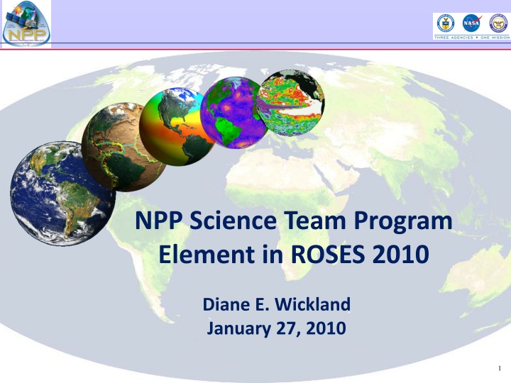 npp science team program element in roses 2010 n.w
