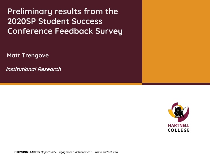 preliminary results from the 2020sp student n.w