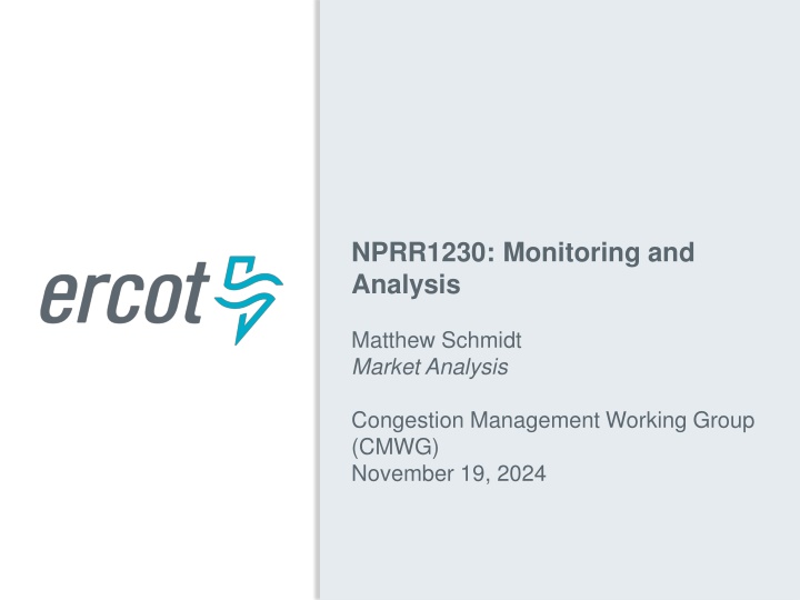 nprr1230 monitoring and analysis n.w