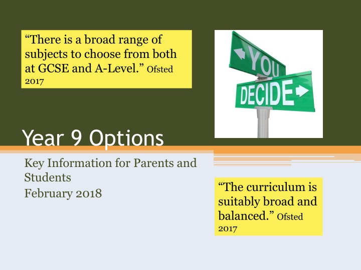 there is a broad range of subjects to choose from n.w