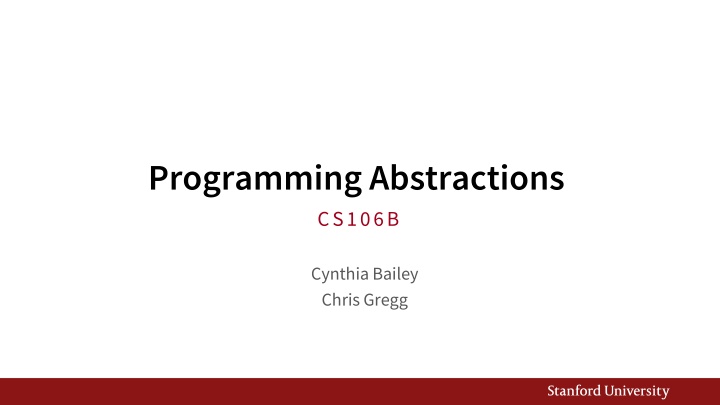 programming abstractions cs106b n.w