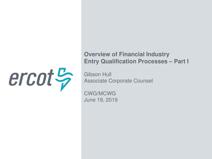 overview of financial industry entry n.w