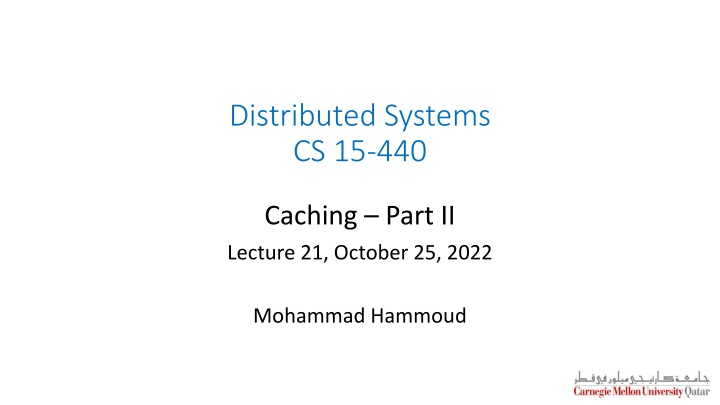 distributed systems cs 15 440 n.w
