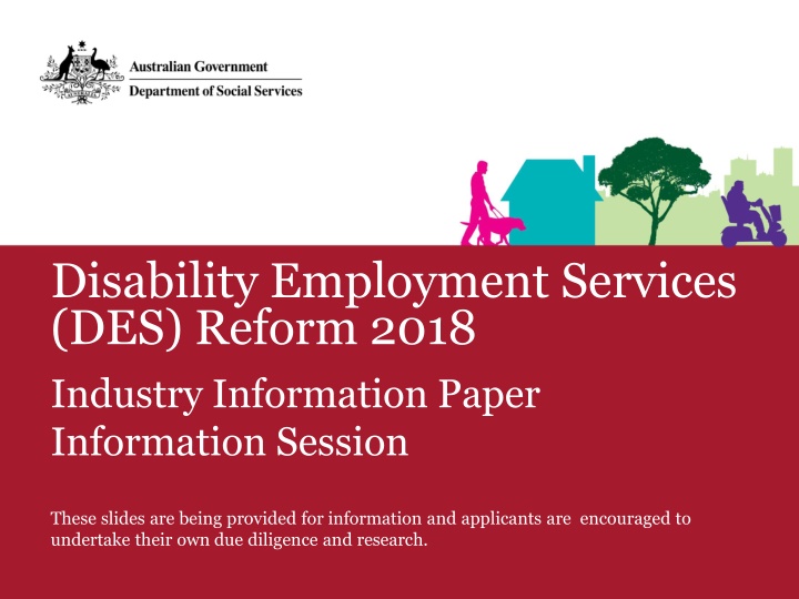 disability employment services des reform 2018 n.w