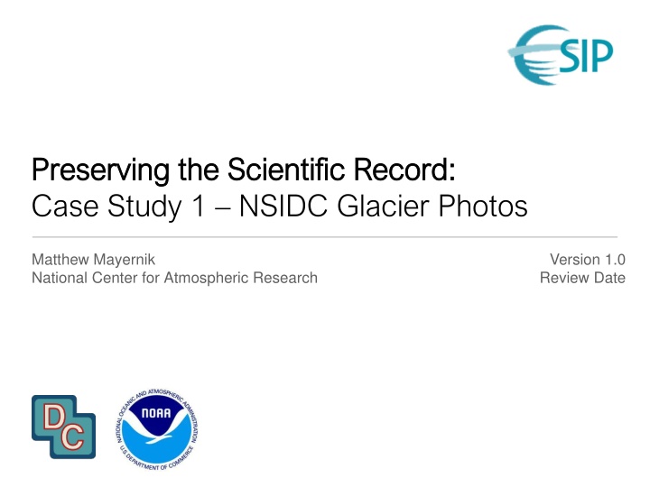 preserving the scientific record preserving n.w